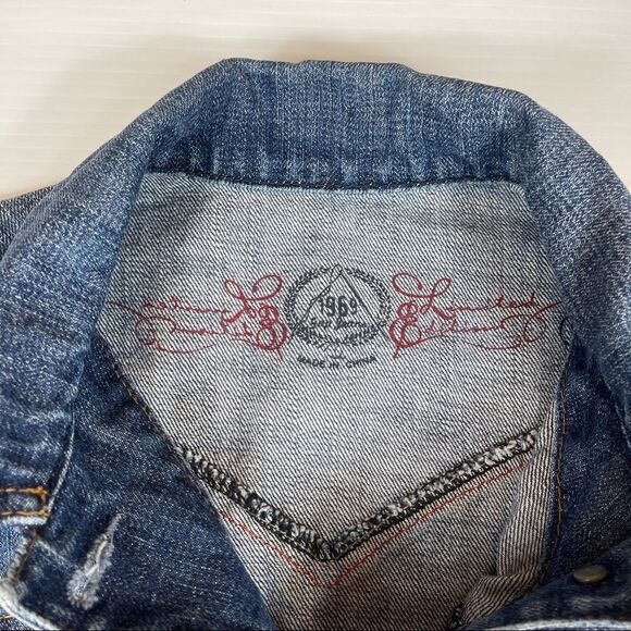 Gap 1969 Limited Edition Distressed Denim Jacket Women's Size Small - Picture 3 of 10